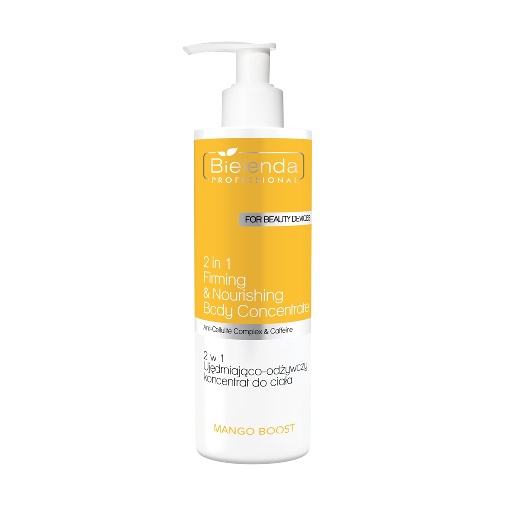 Зміцнювальний та живильний концентрат для тіла 2 в 1 Bielenda Professional Mango Boost 2 In 1 Firming &amp; Nourishing Body Concentrate, 450 мл